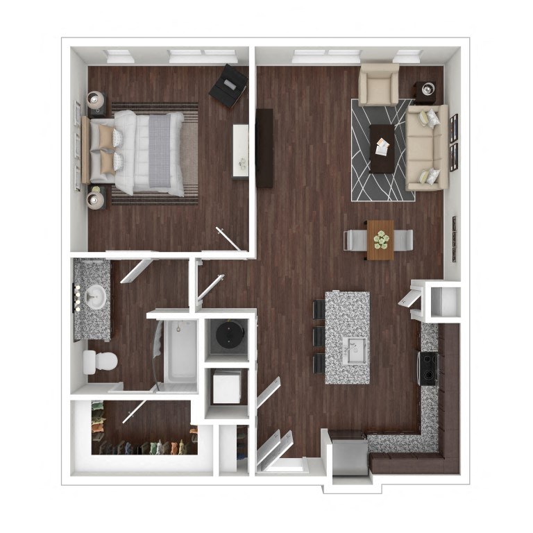 1B floor plan